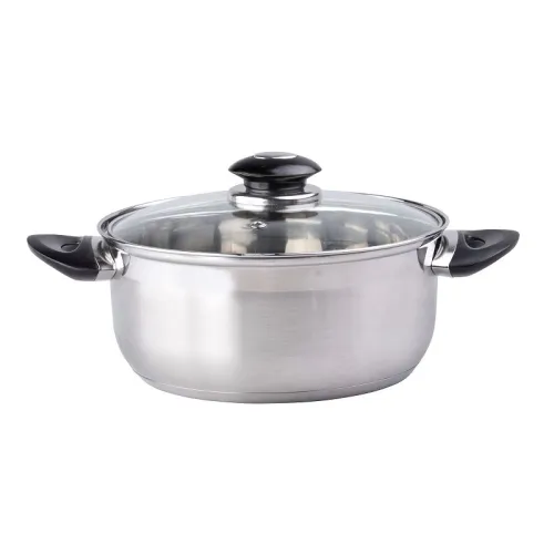 Kookpan met glazen deksel 16 cm